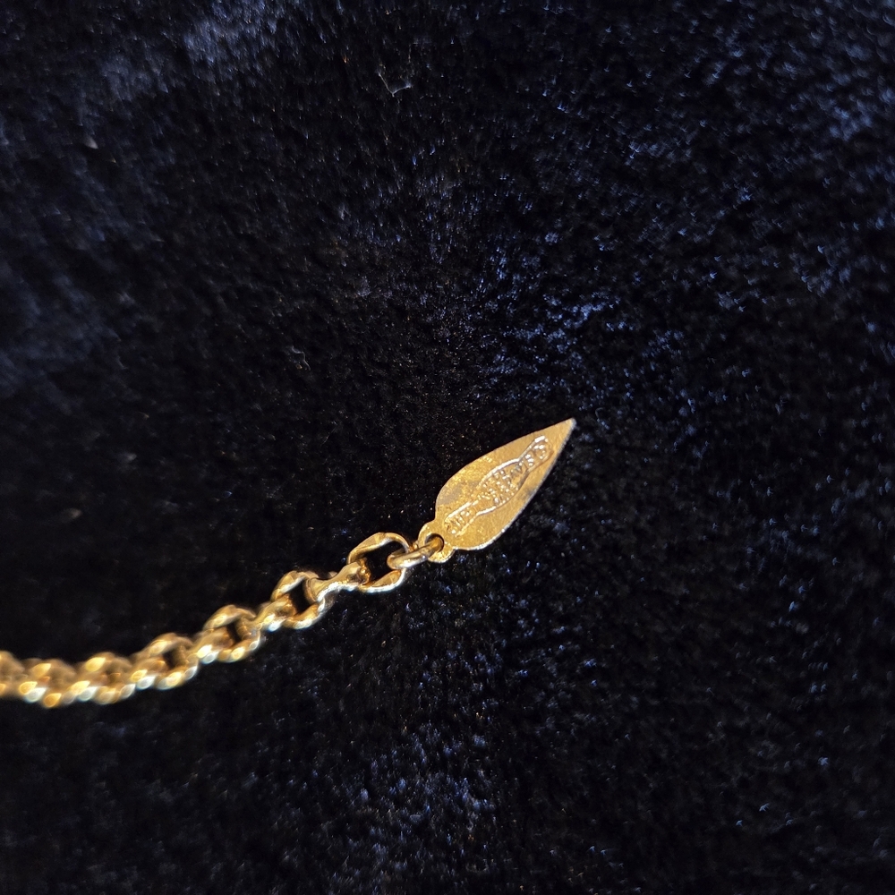 Vintage 1970's Whiting & Davis Gold Mesh Bib Scarf Necklace - Picture 6 of 8